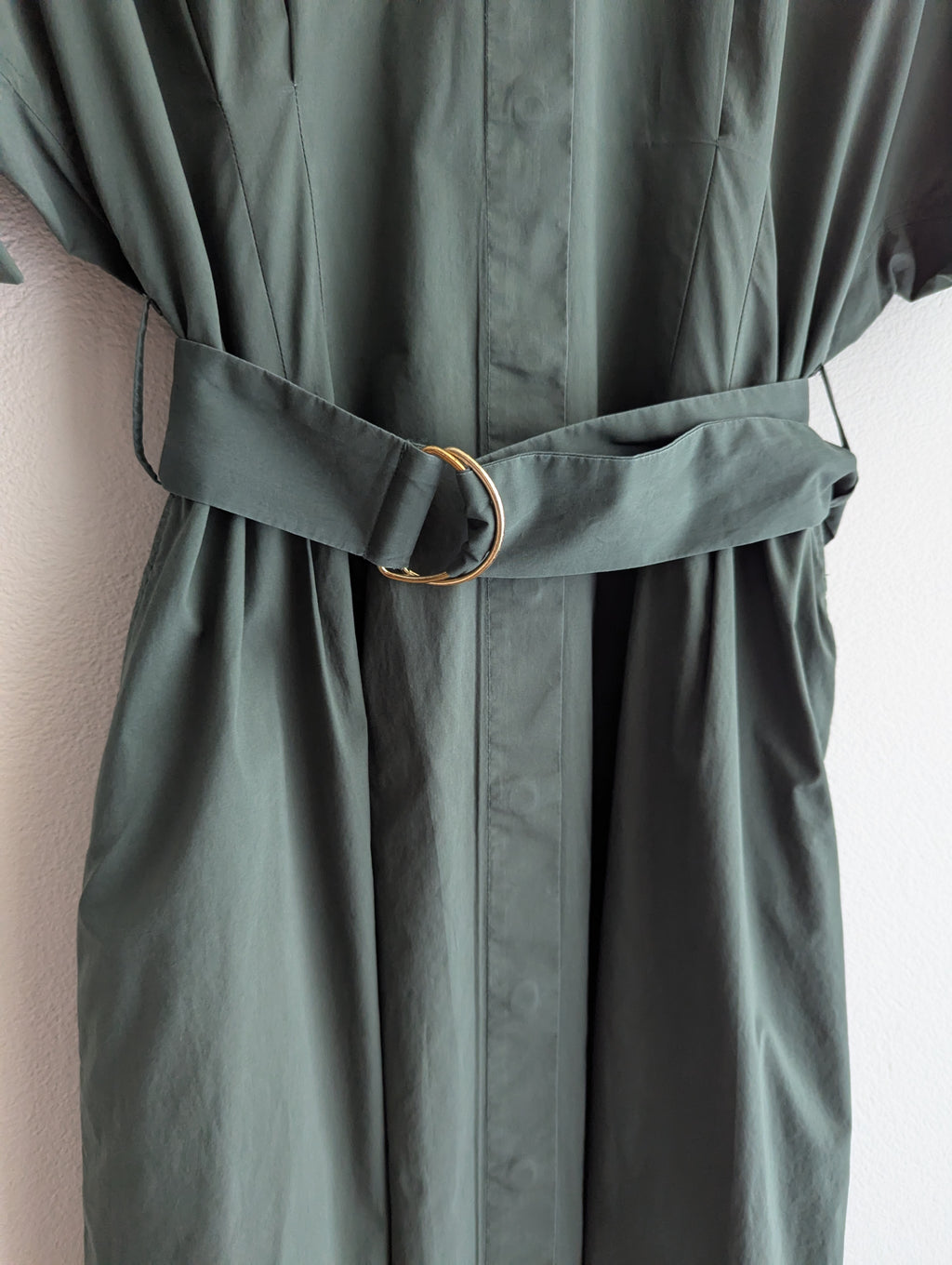Perri Cutten Cotton Maxi Shirt Dress