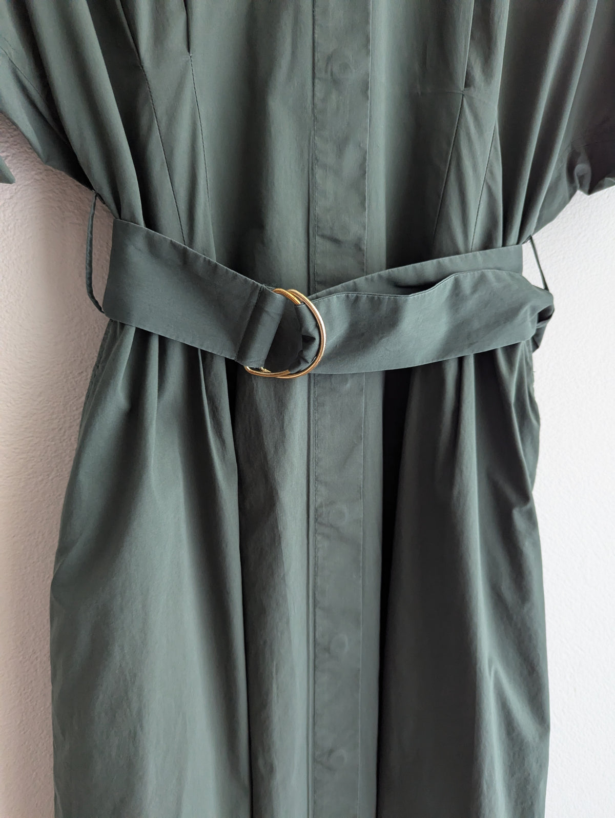 Perri Cutten Cotton Maxi Shirt Dress