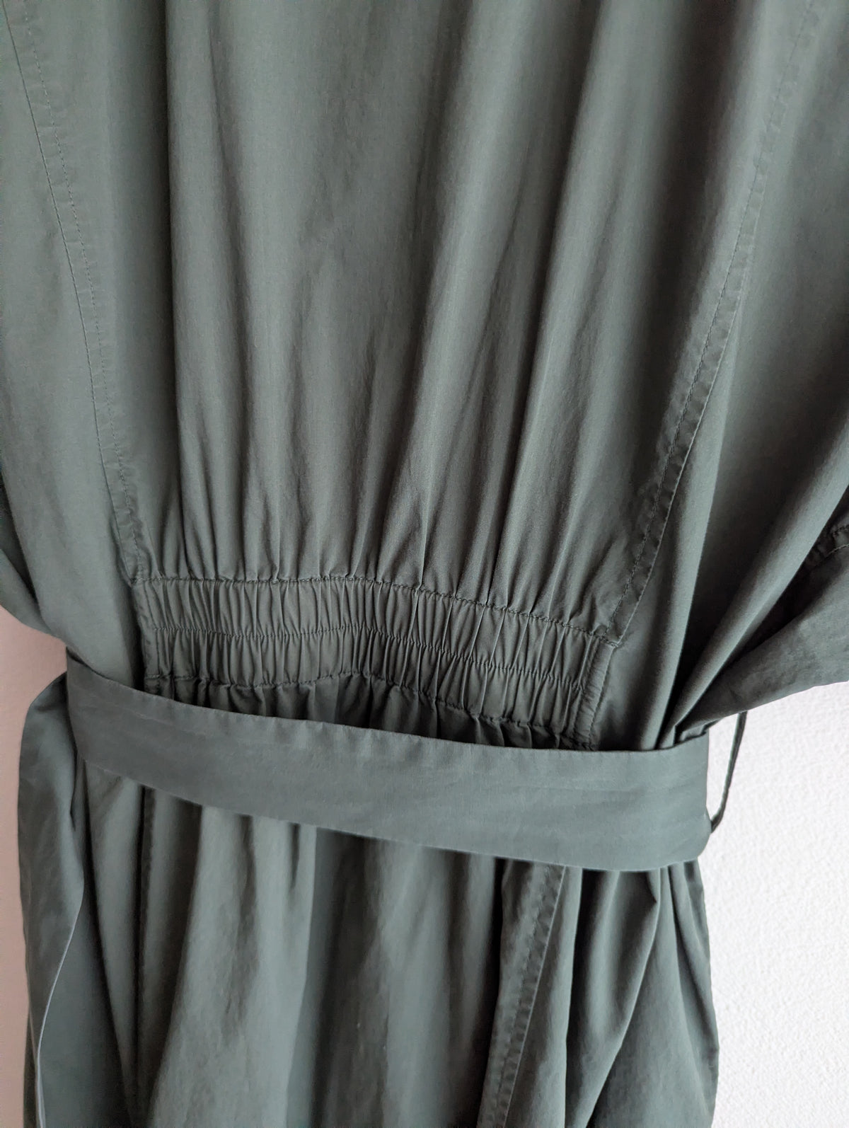 Perri Cutten Cotton Maxi Shirt Dress