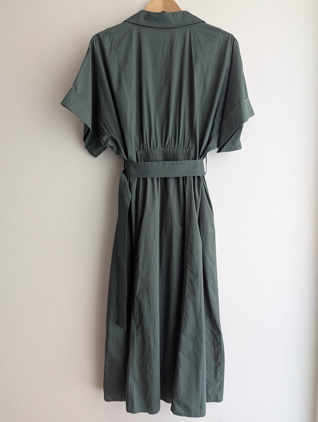 Perri Cutten Cotton Maxi Shirt Dress