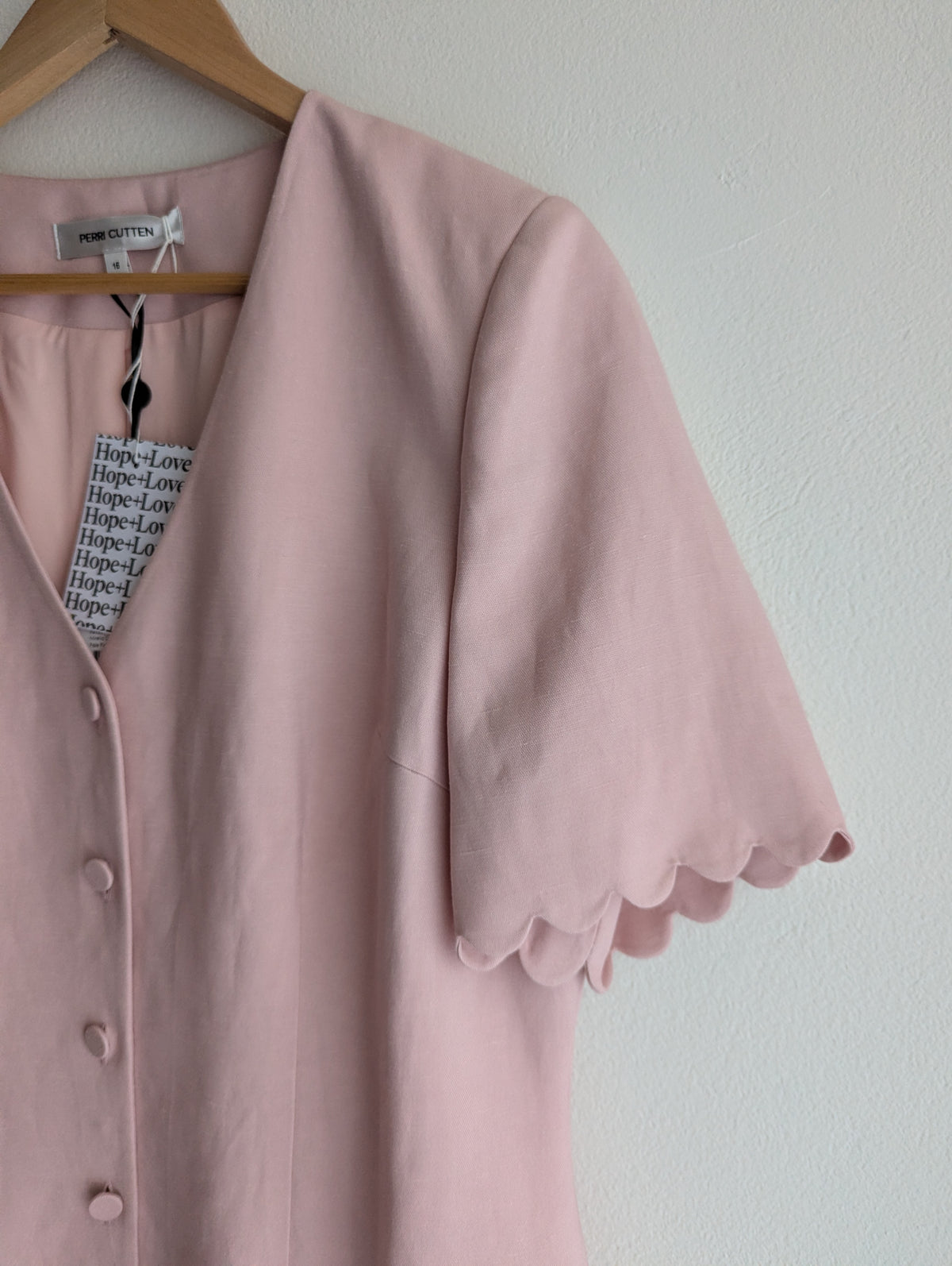 Perri Cutten Pink Shirt Dress