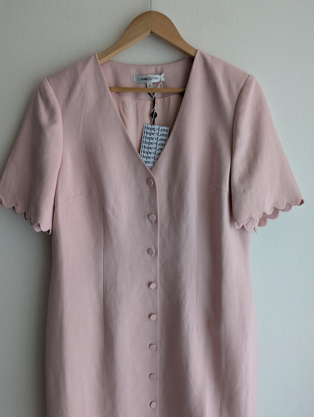 Perri Cutten Pink Shirt Dress