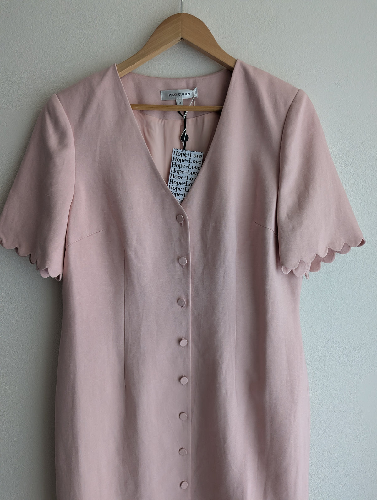 Perri Cutten Pink Shirt Dress