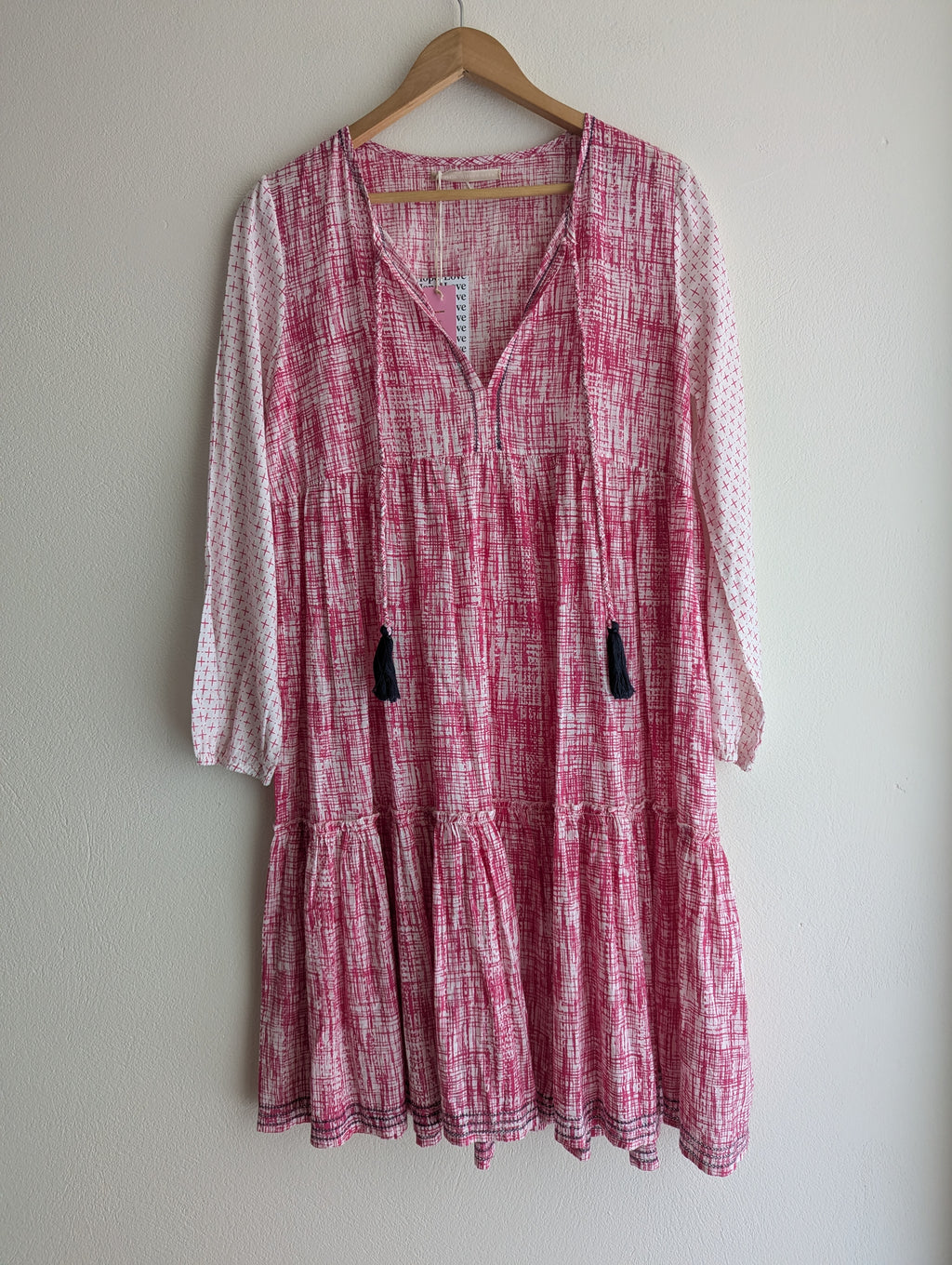 Lola Hot Pink Cotton Shift Dress