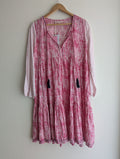 Lola Hot Pink Cotton Shift Dress