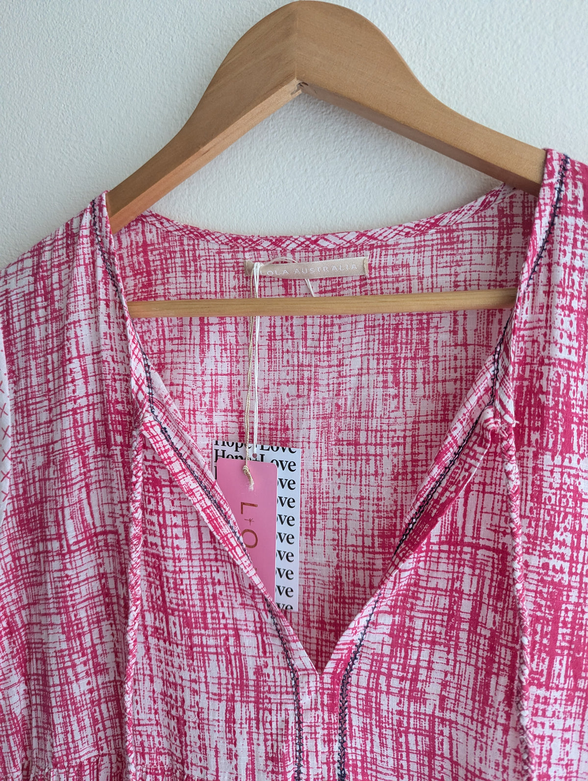 Lola Hot Pink Cotton Shift Dress