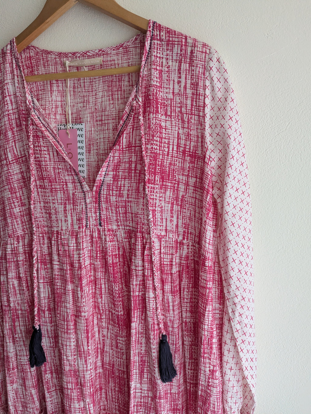 Lola Hot Pink Cotton Shift Dress
