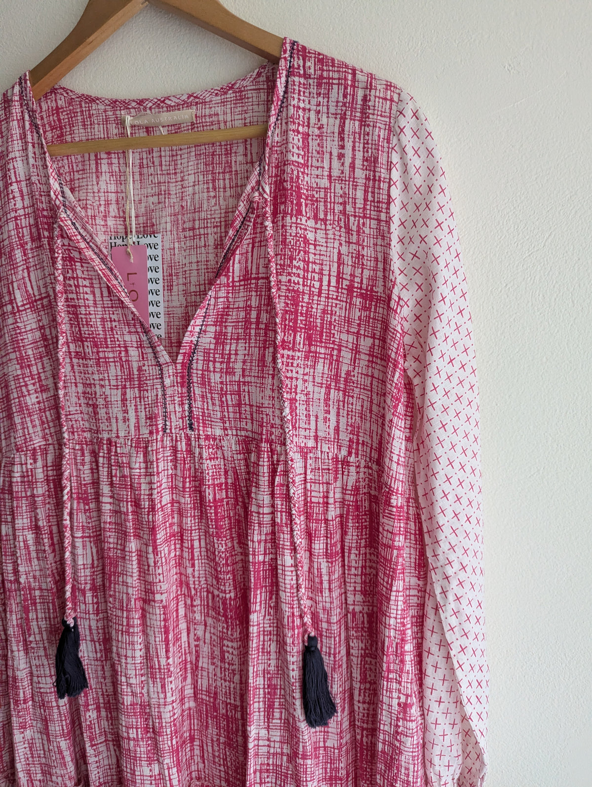 Lola Hot Pink Cotton Shift Dress