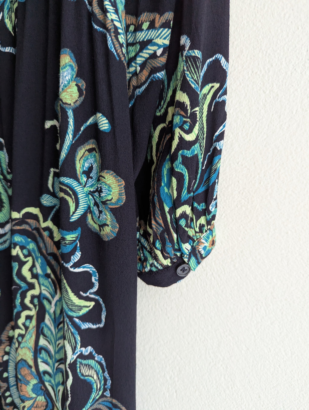 Sussan Navy Paisley Print Shirt Dress