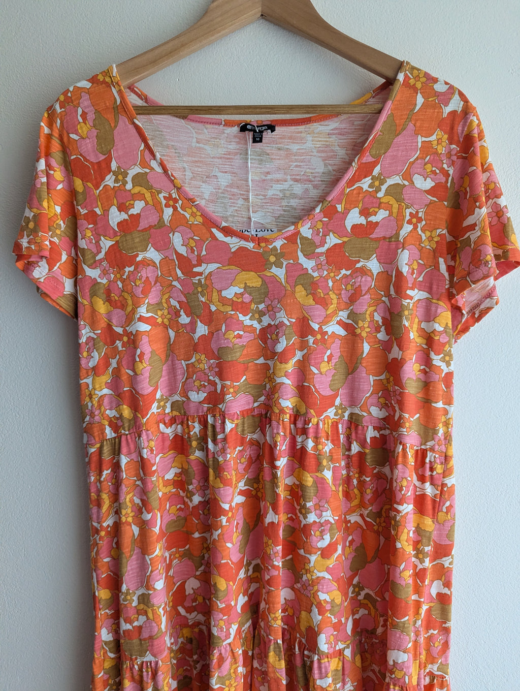 Emerge Retro Floral Cotton Dress
