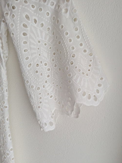 Anthea Crawford Broderie Anglaise Shirt Dress