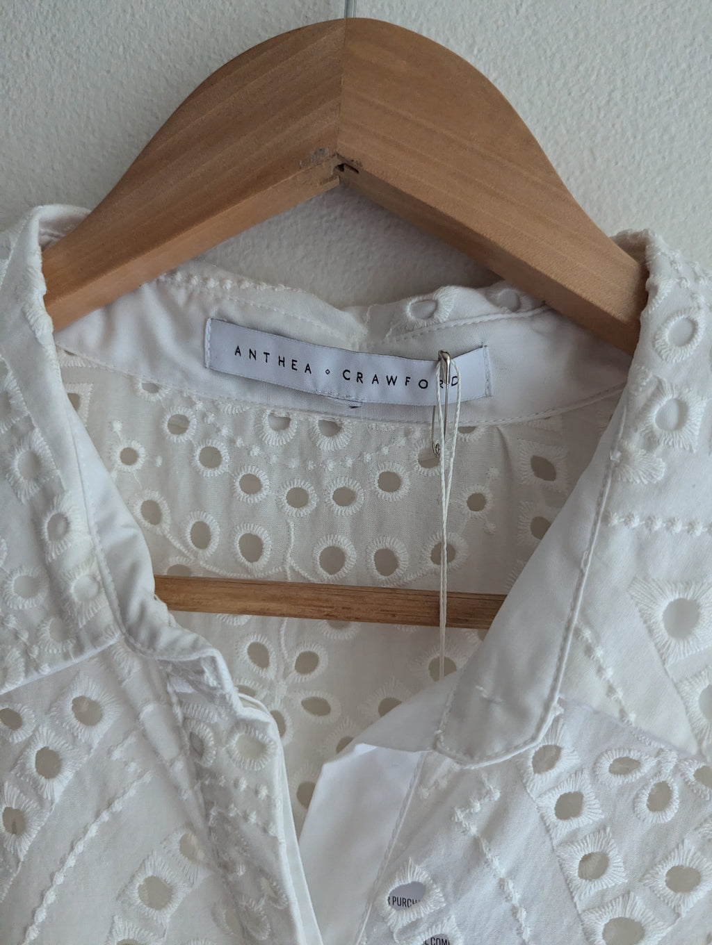 Anthea Crawford Broderie Anglaise Shirt Dress
