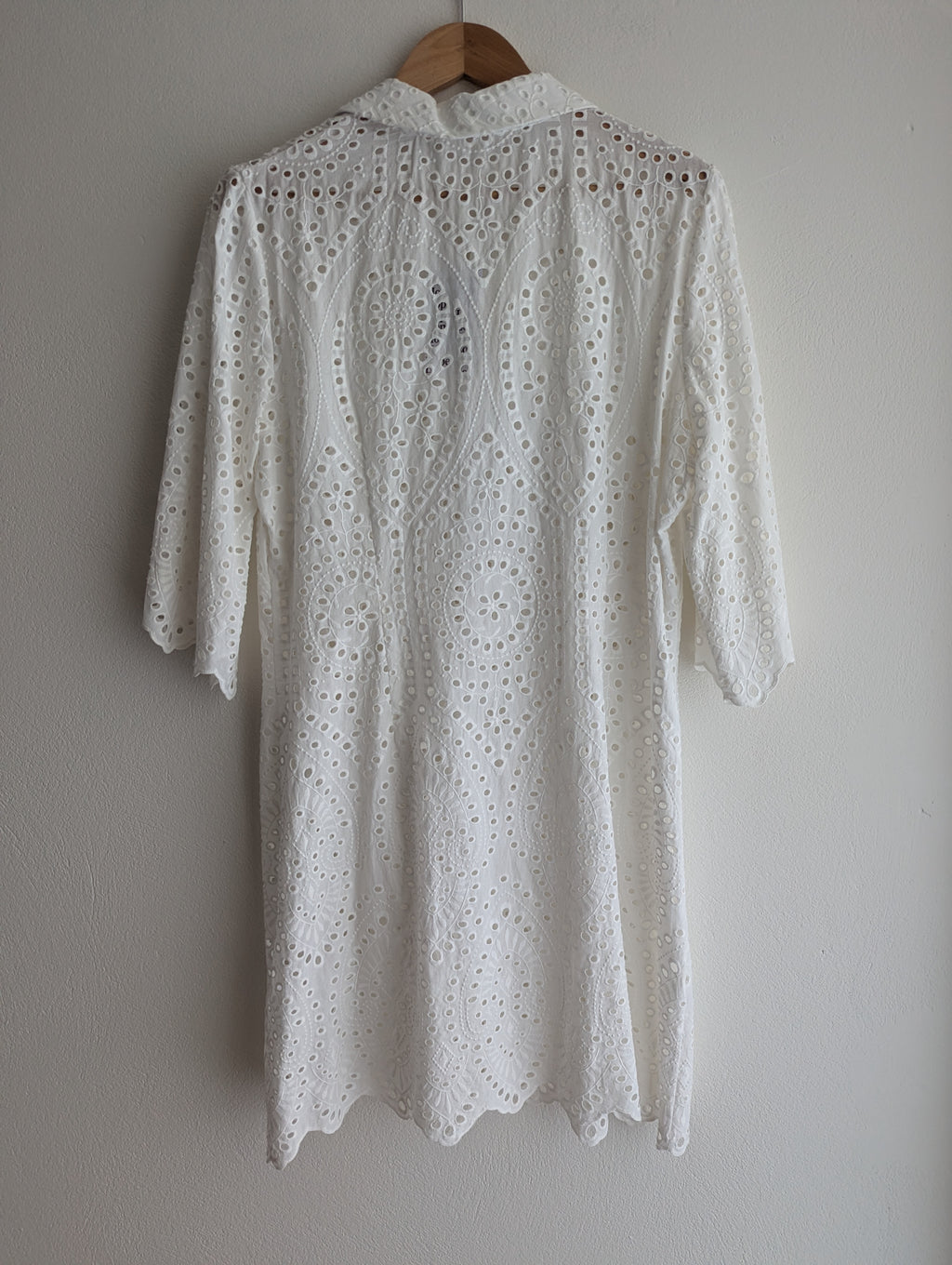 Anthea Crawford Broderie Anglaise Shirt Dress
