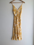 House of Sienna Yellow Floral Sun Dress