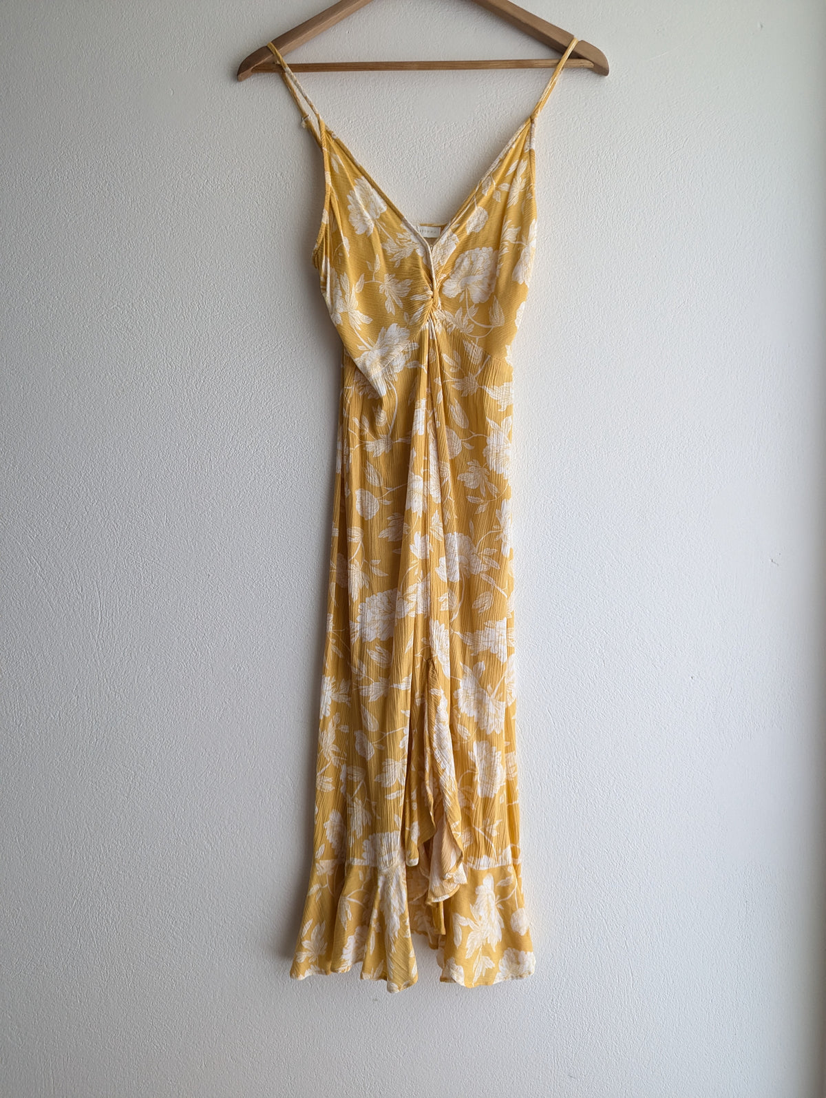 House of Sienna Yellow Floral Sun Dress