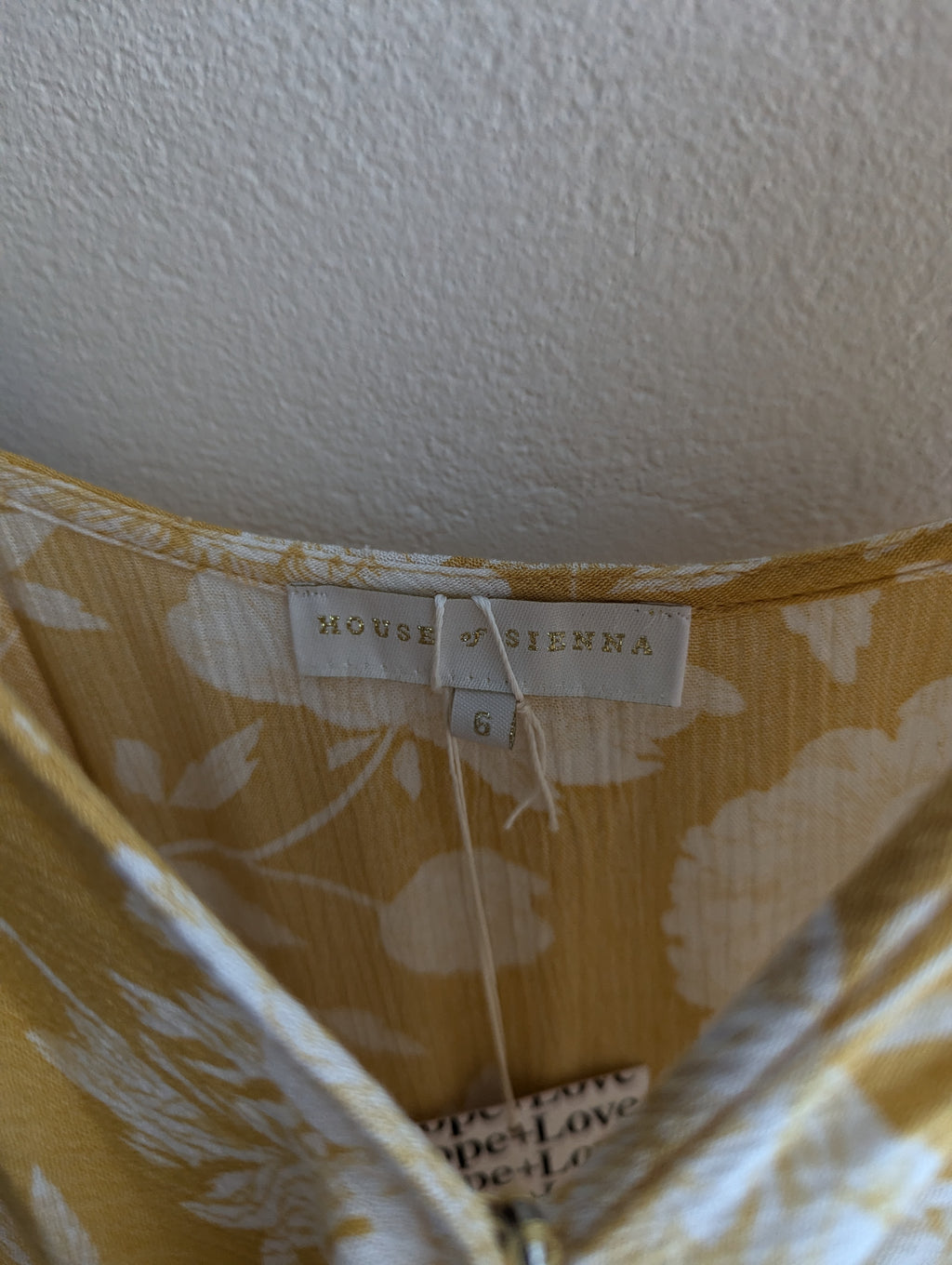 House of Sienna Yellow Floral Sun Dress