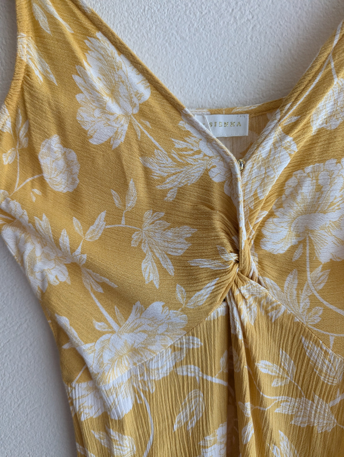 House of Sienna Yellow Floral Sun Dress