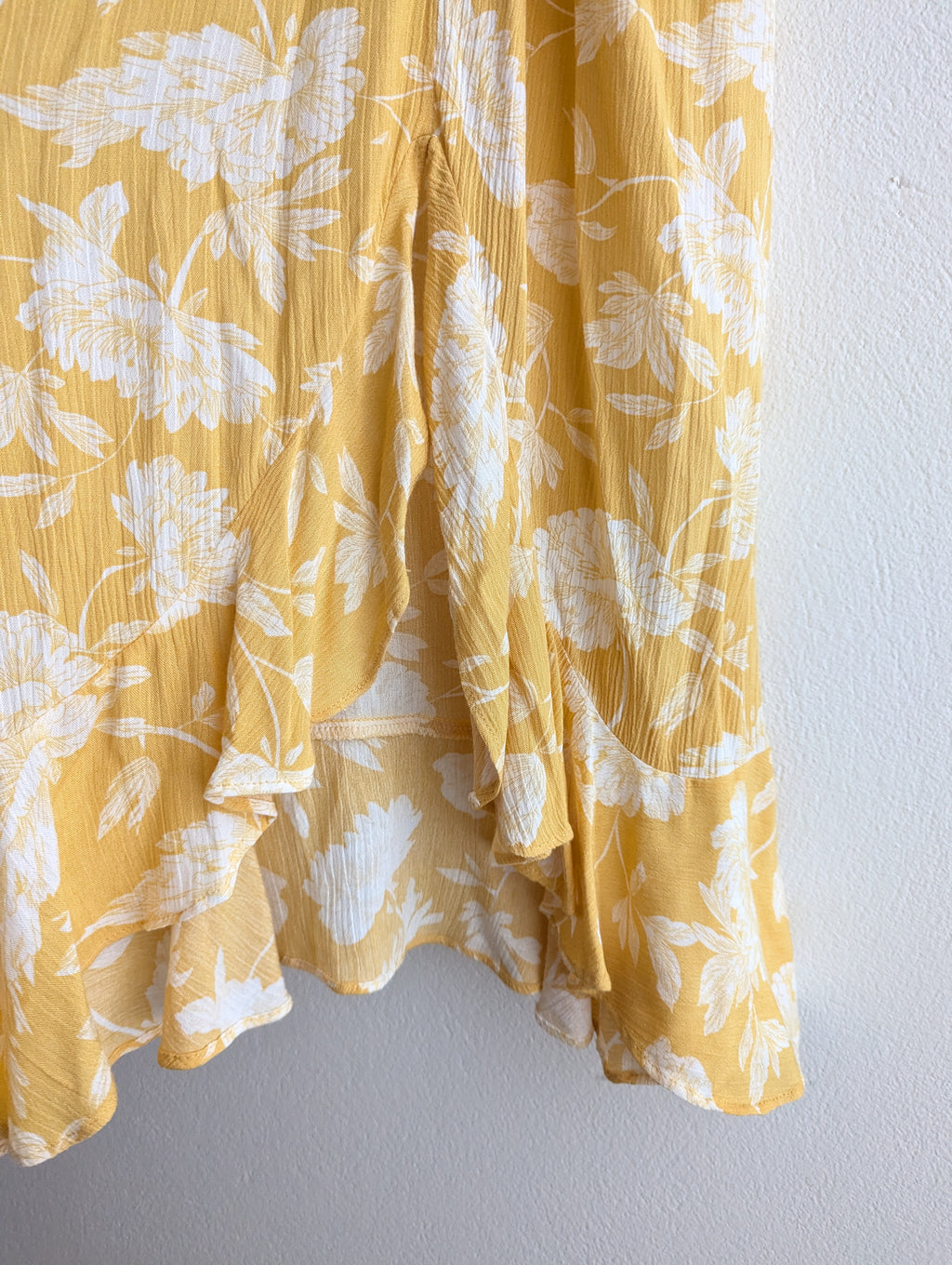 House of Sienna Yellow Floral Sun Dress