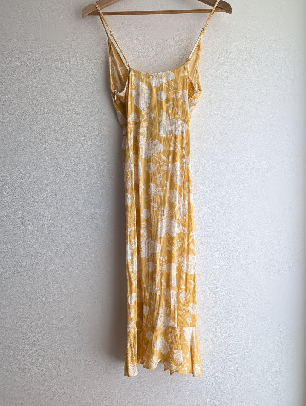 House of Sienna Yellow Floral Sun Dress