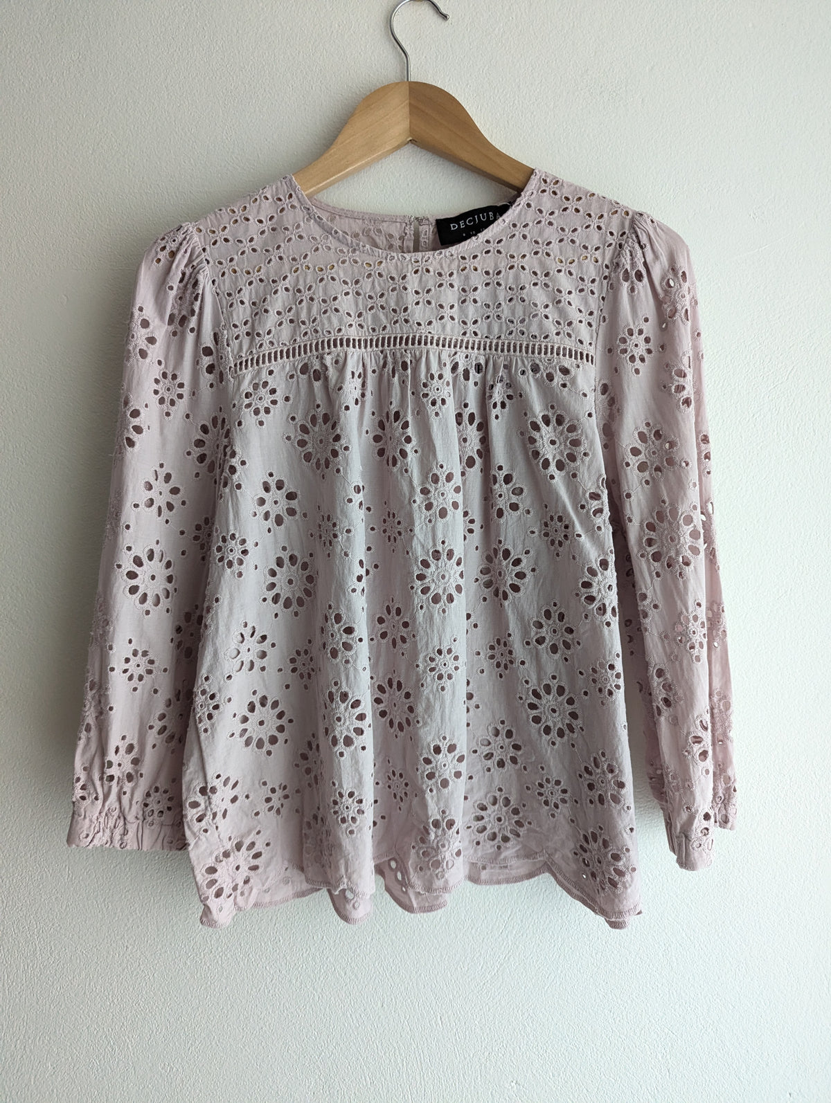 Decjuba Dusty Pink Broderie Anglaise Top