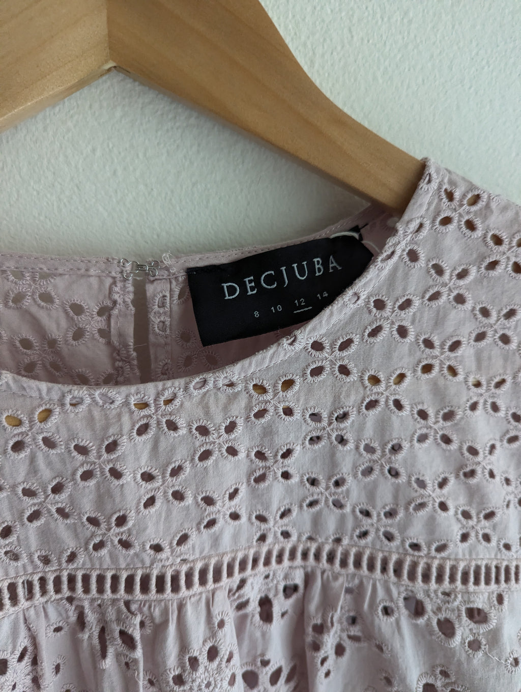 Decjuba Dusty Pink Broderie Anglaise Top