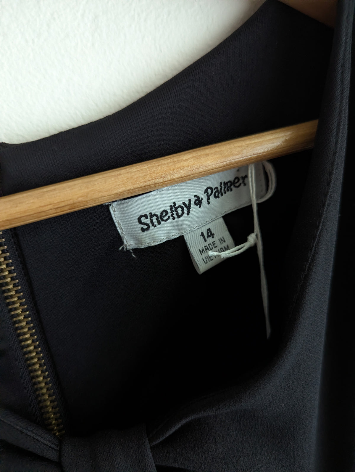 Shelby & Palmer Black Bow Midi Dress