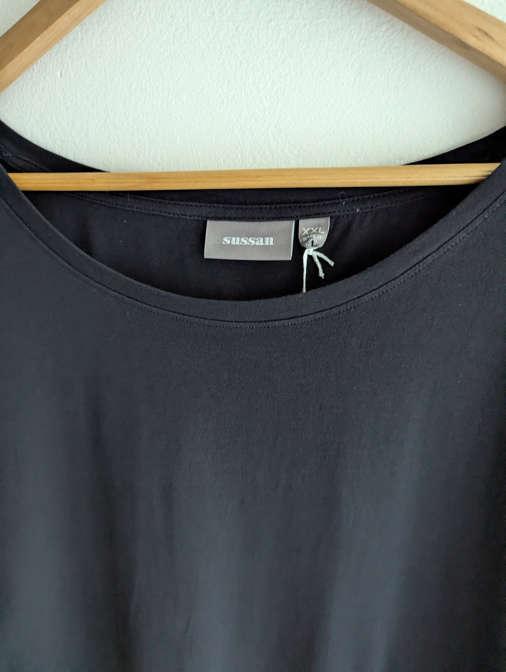 Sussan Black Cotton Tee
