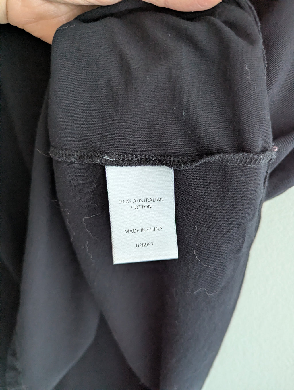 Sussan Black Cotton Tee