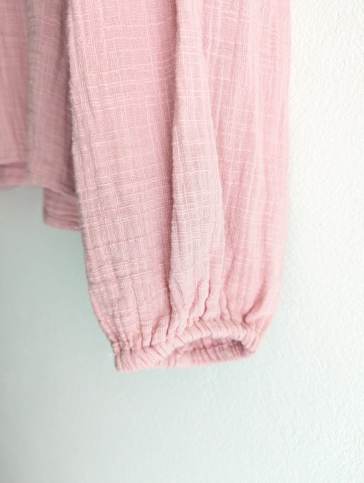 Sportsgirl Pink Cotton Gauze Top