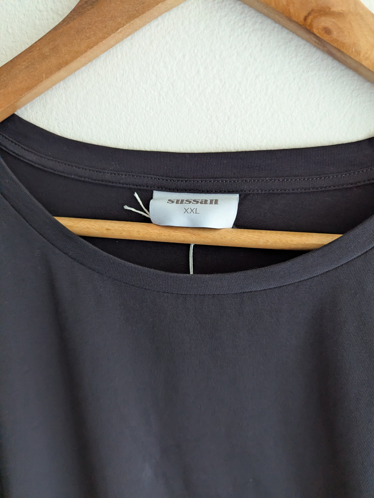 Sussan Black Gather T-Shirt