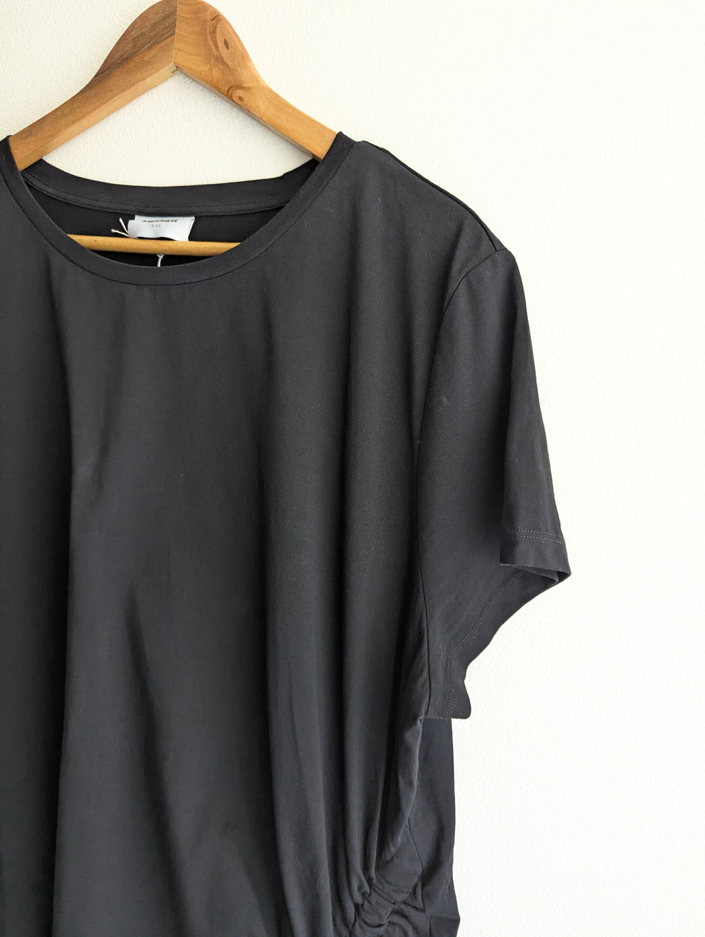 Sussan Black Gather T-Shirt