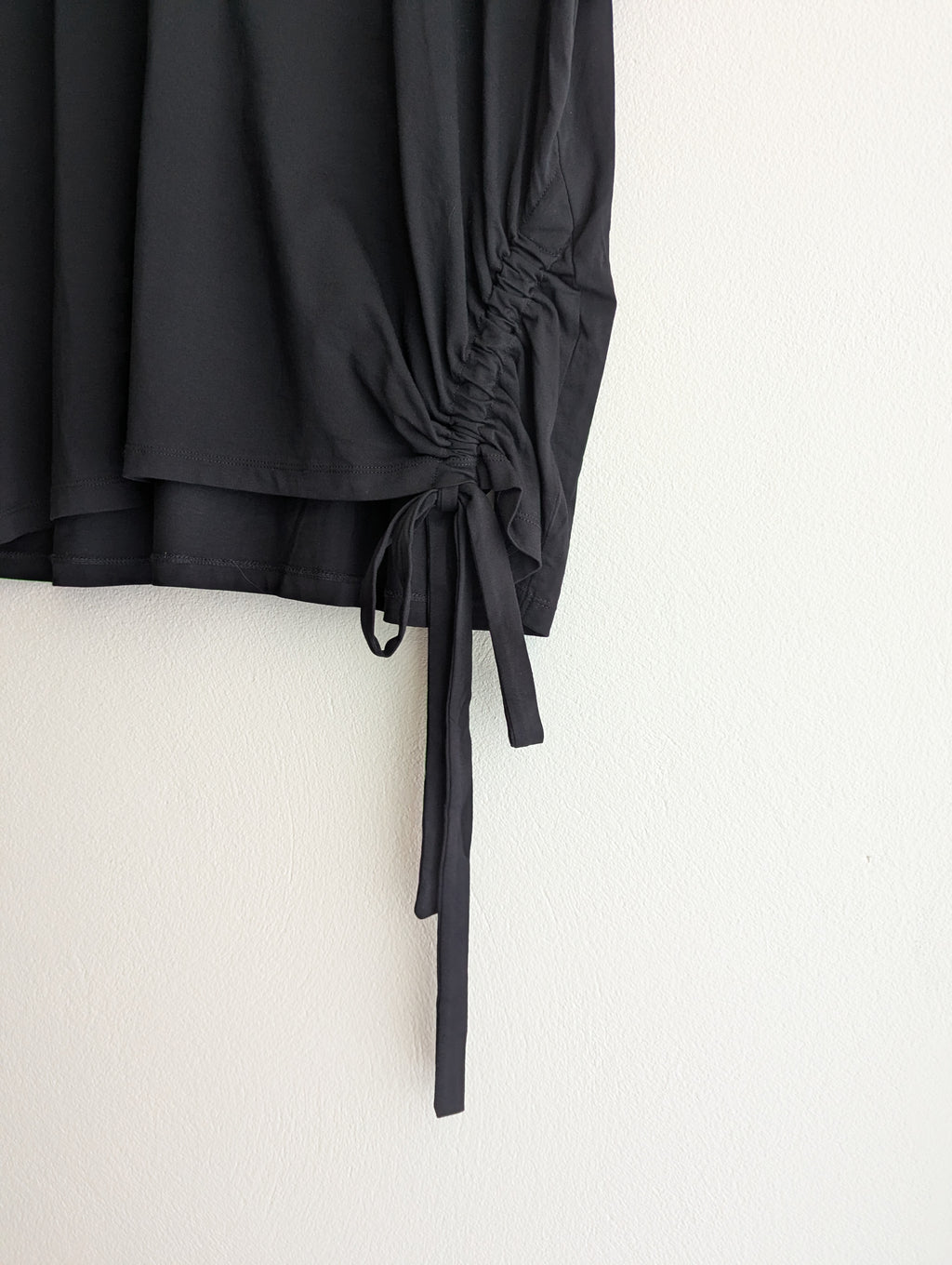 Sussan Black Gather T-Shirt