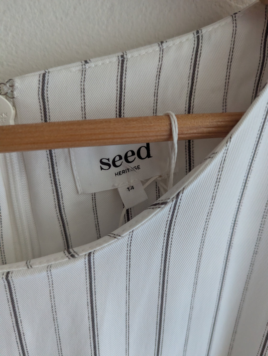 Seed Heritage Stripe Wrap-Skirt Dress