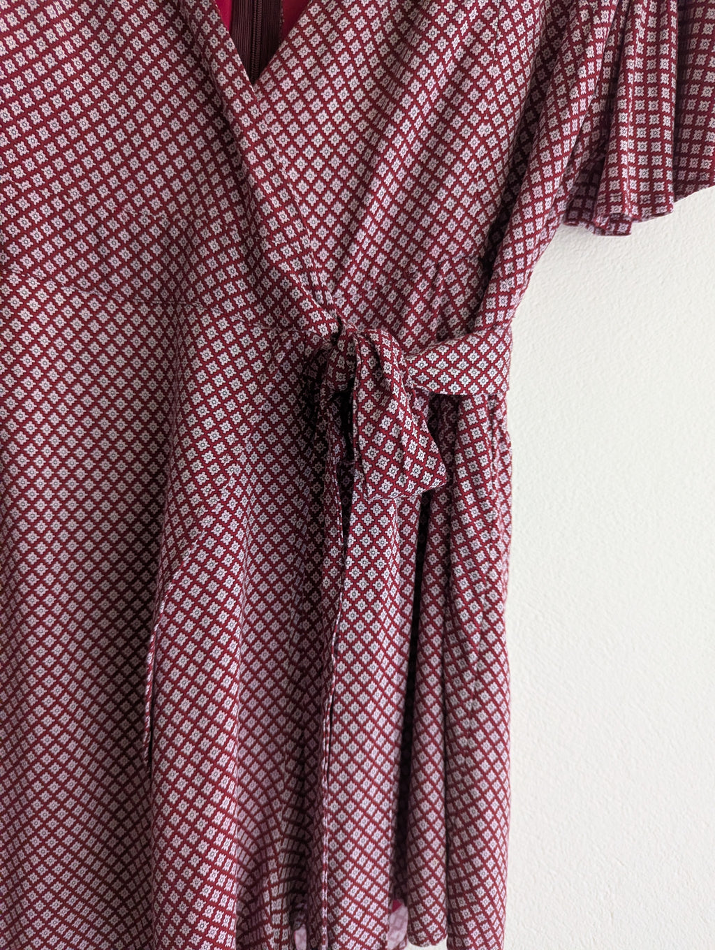Minx & Moss Geometric Print Wrap Playsuit