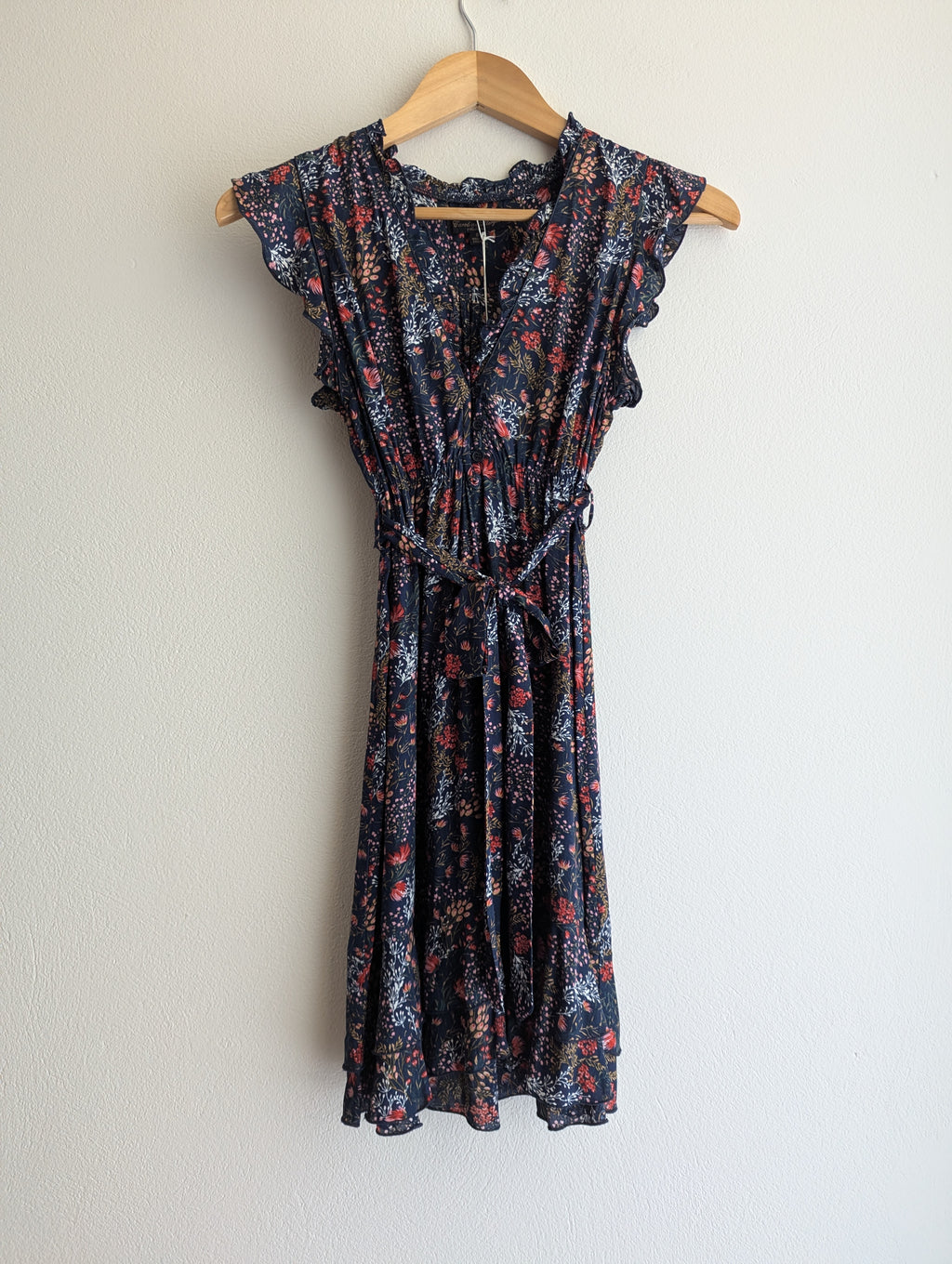 Caroline Morgan Native Floral Mini Dress