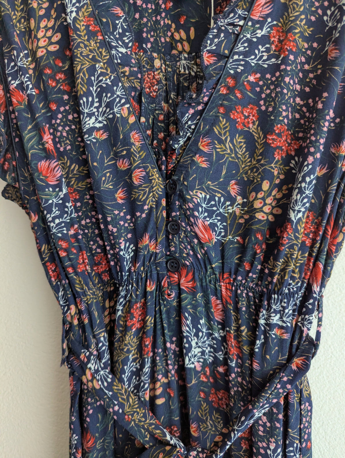 Caroline Morgan Native Floral Mini Dress