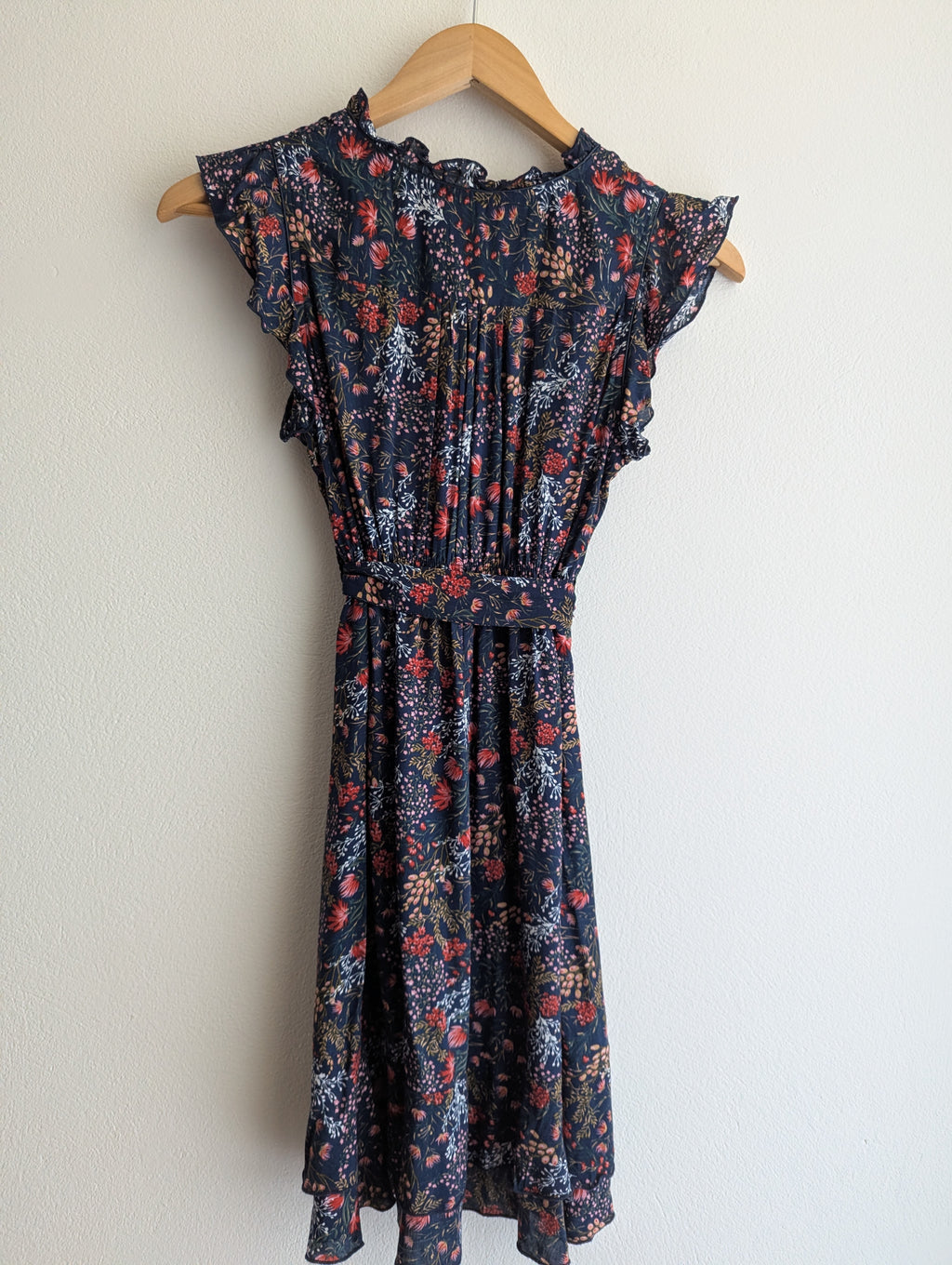 Caroline Morgan Native Floral Mini Dress