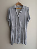 Witchery Navy & White Shirt Dress