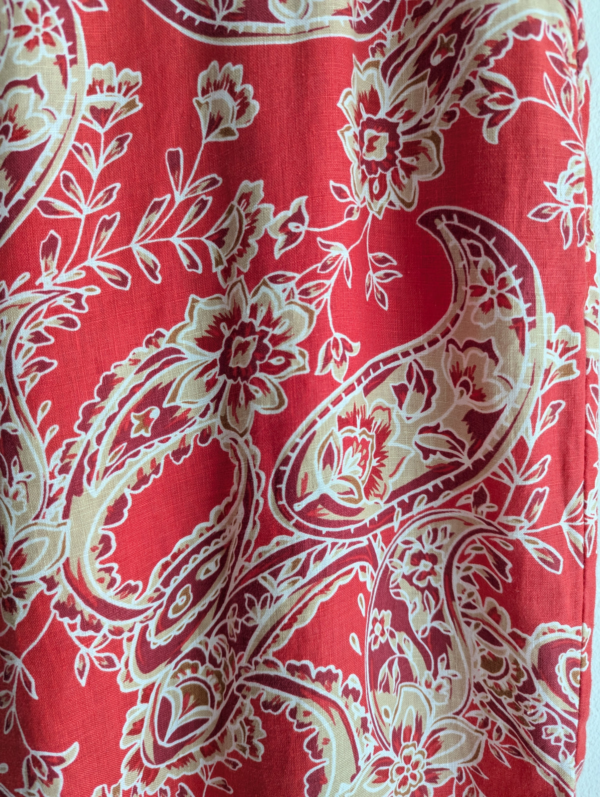 Sussan Linen Pull-On Paisley Pant