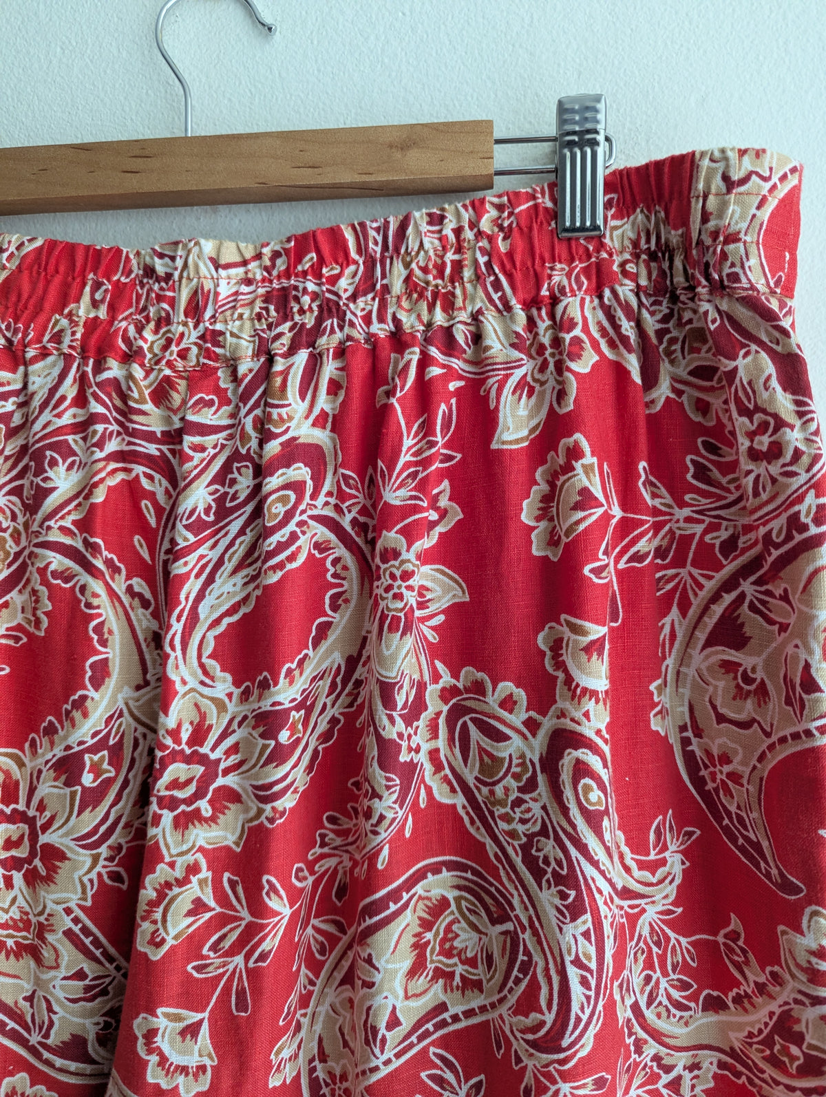 Sussan Linen Pull-On Paisley Pant