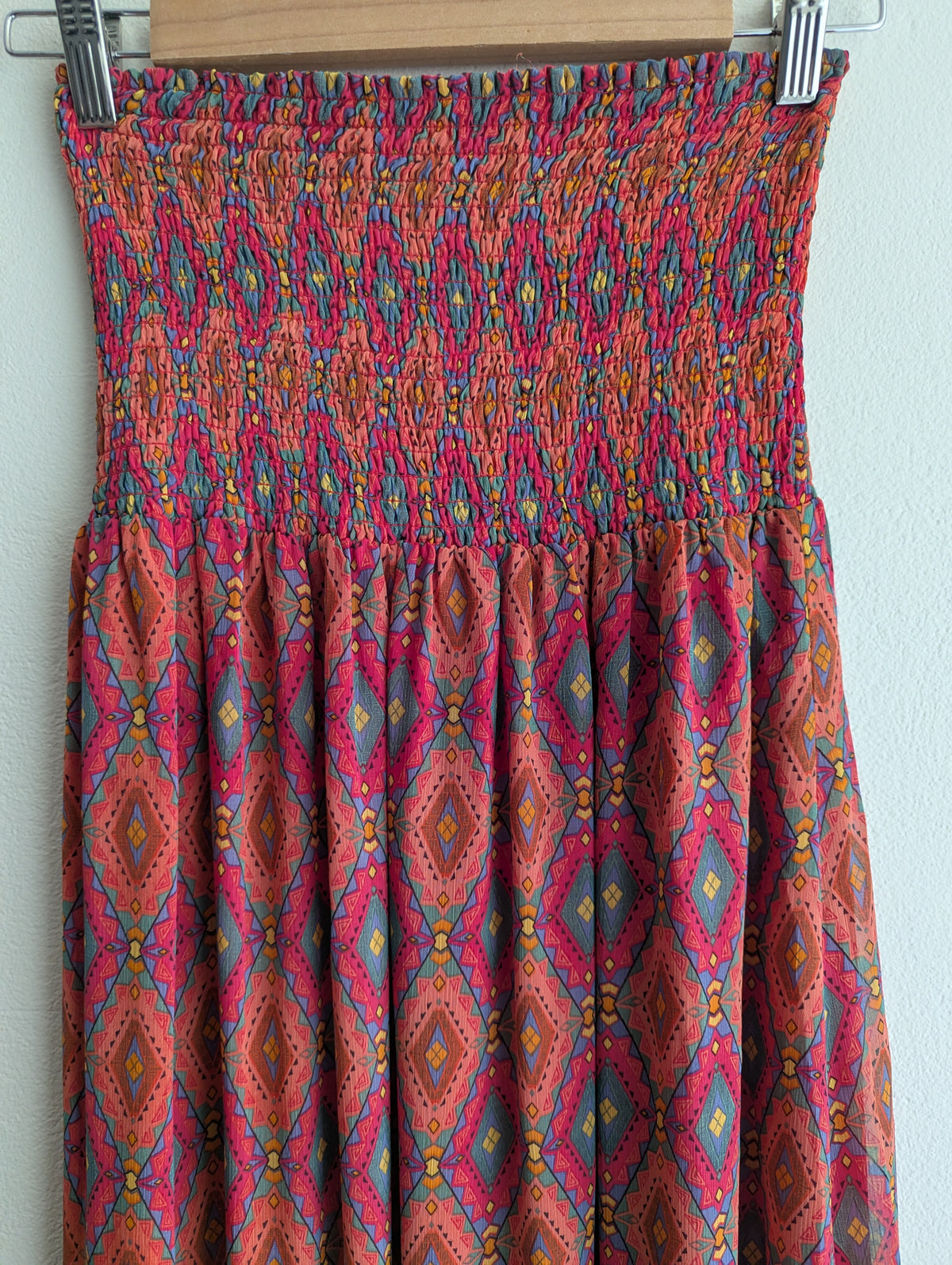 Miss Shop Geometric Strapless Maxi Dress
