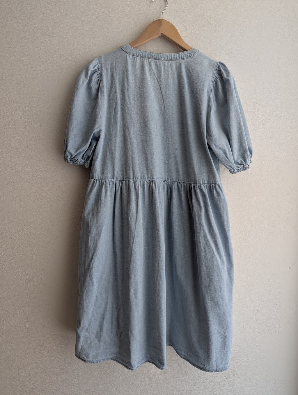 Grab Light Wash Demin Dress