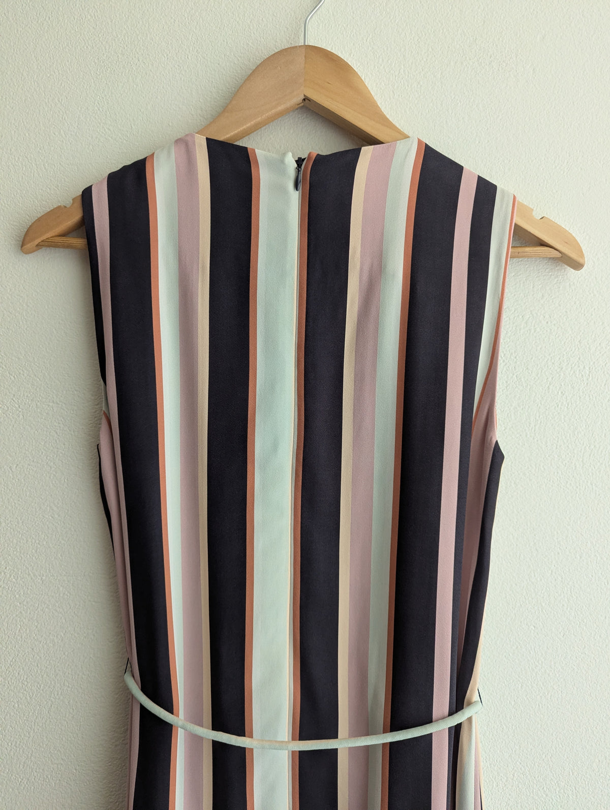 David Lawrence Asymmetric Stripe Dress