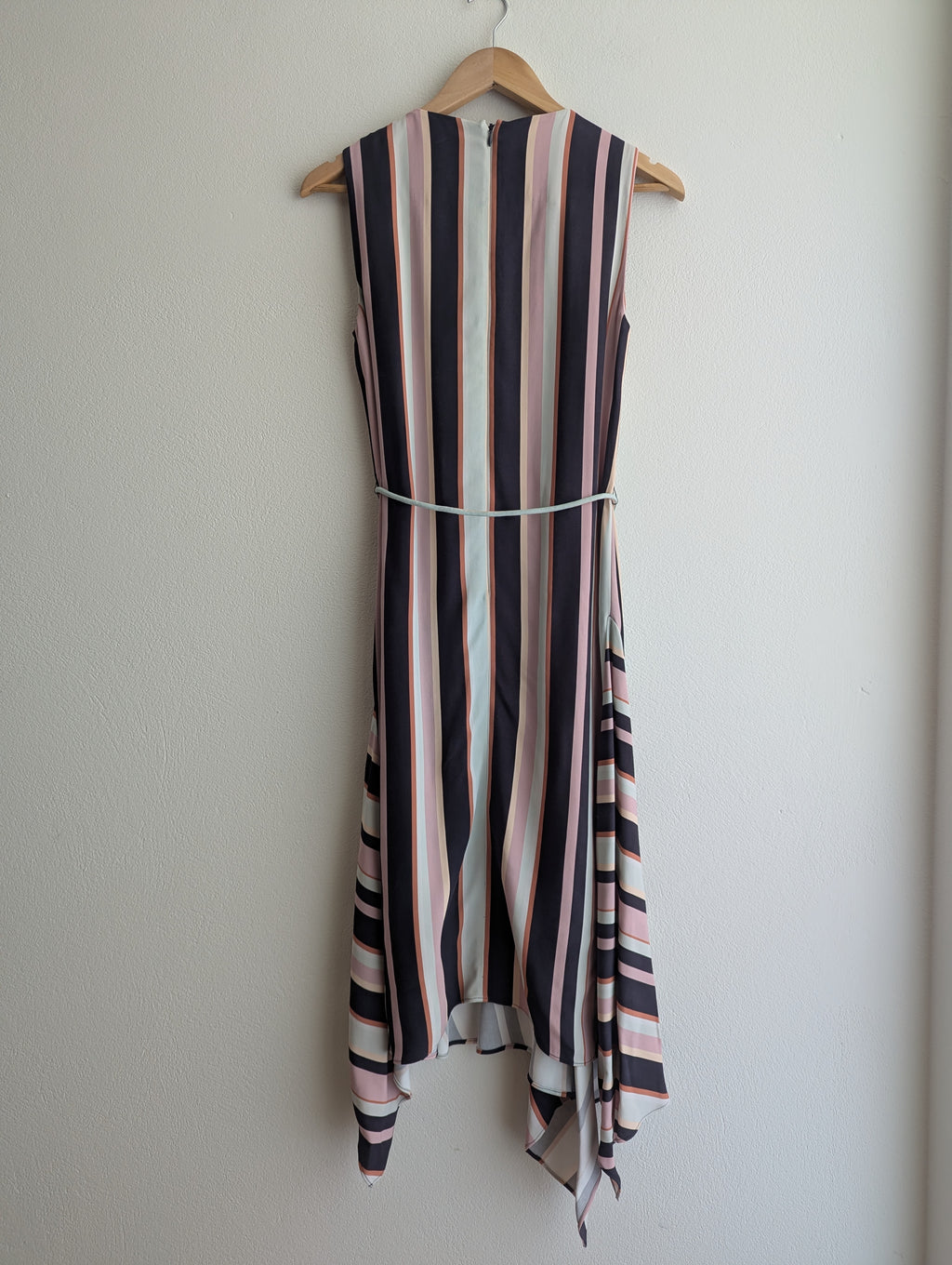 David Lawrence Asymmetric Stripe Dress