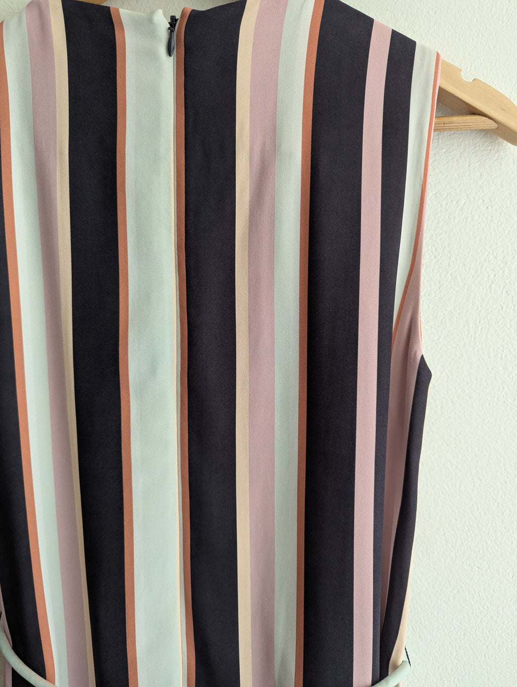 David Lawrence Asymmetric Stripe Dress