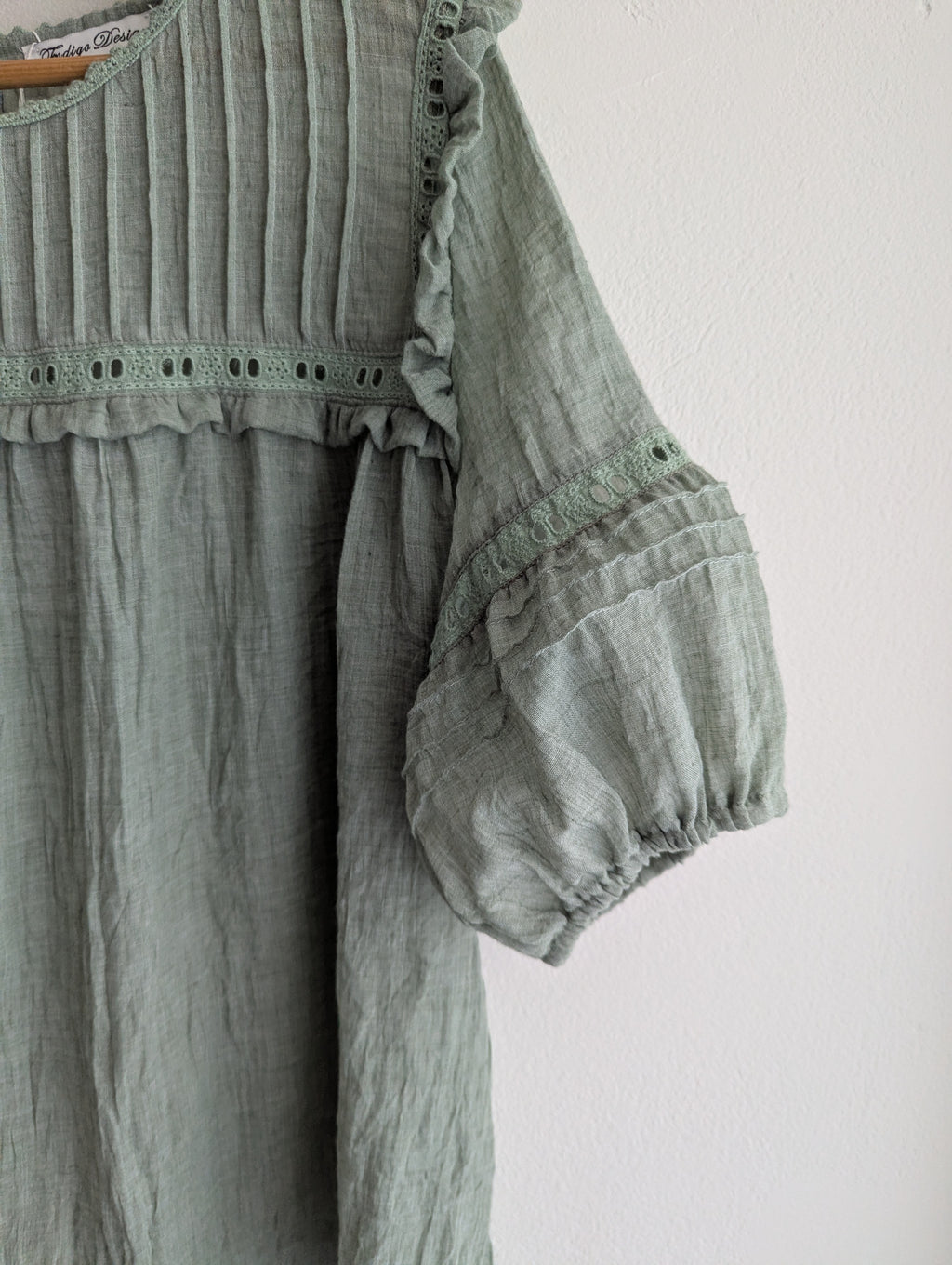 Indigo Designs Sage Cotton Blouse
