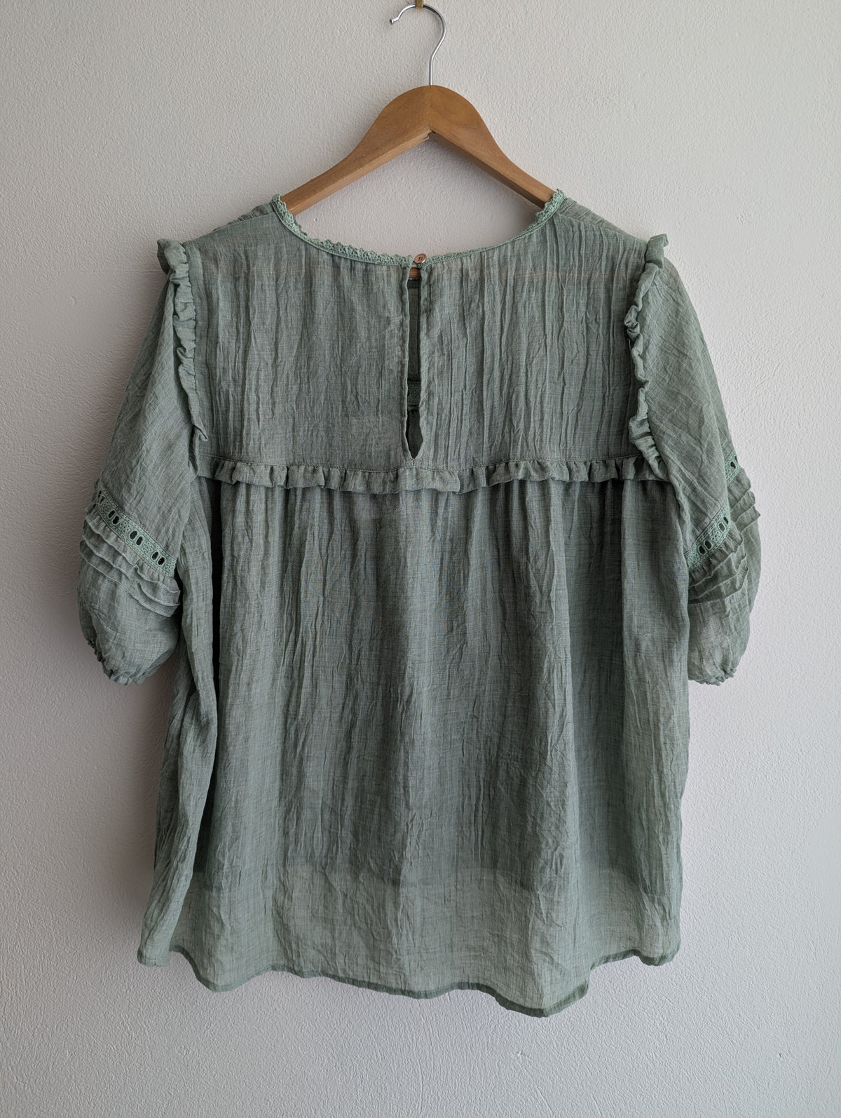 Indigo Designs Sage Cotton Blouse