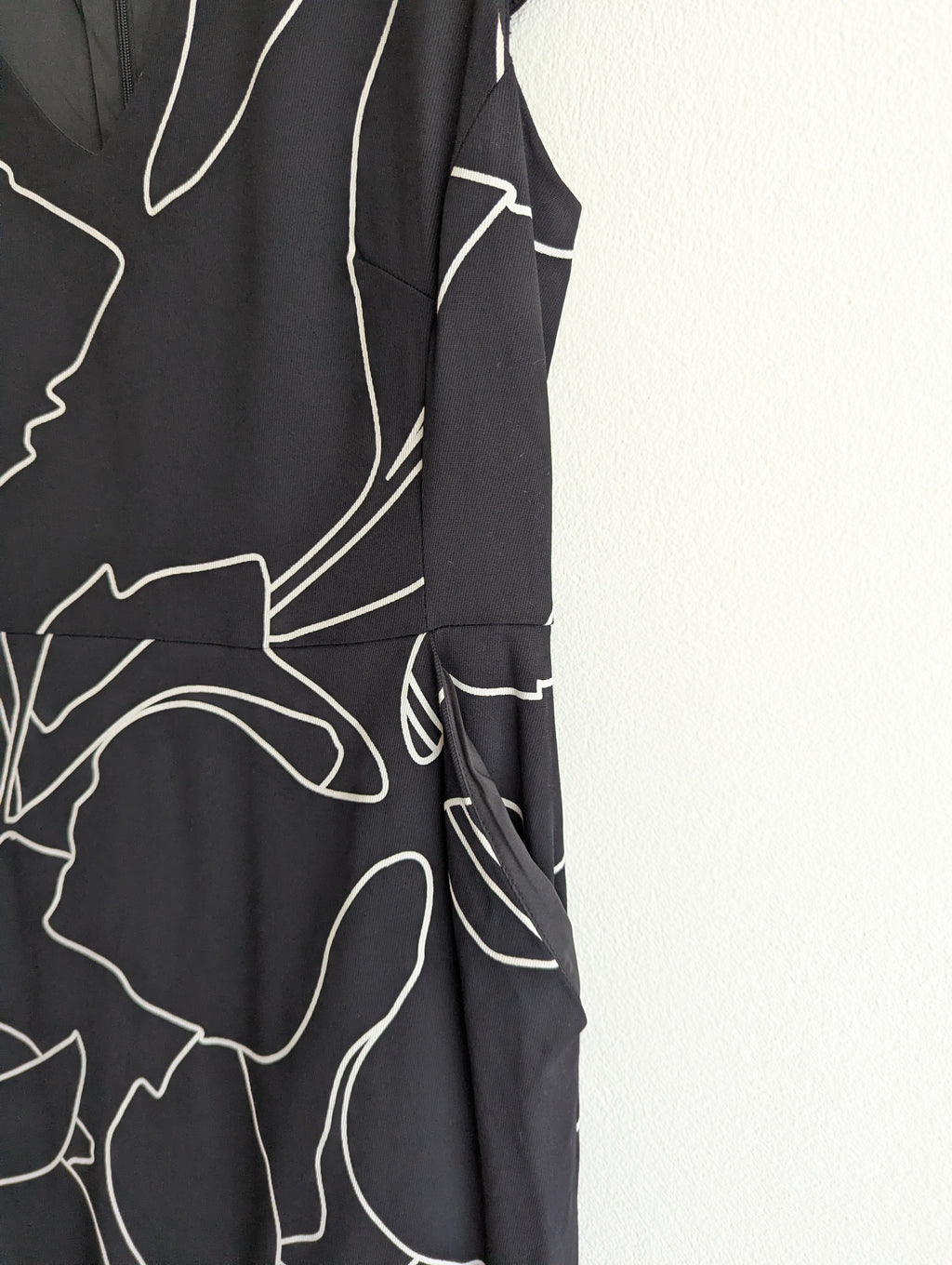 Sportscraft Floral Print Black Sheath Dress