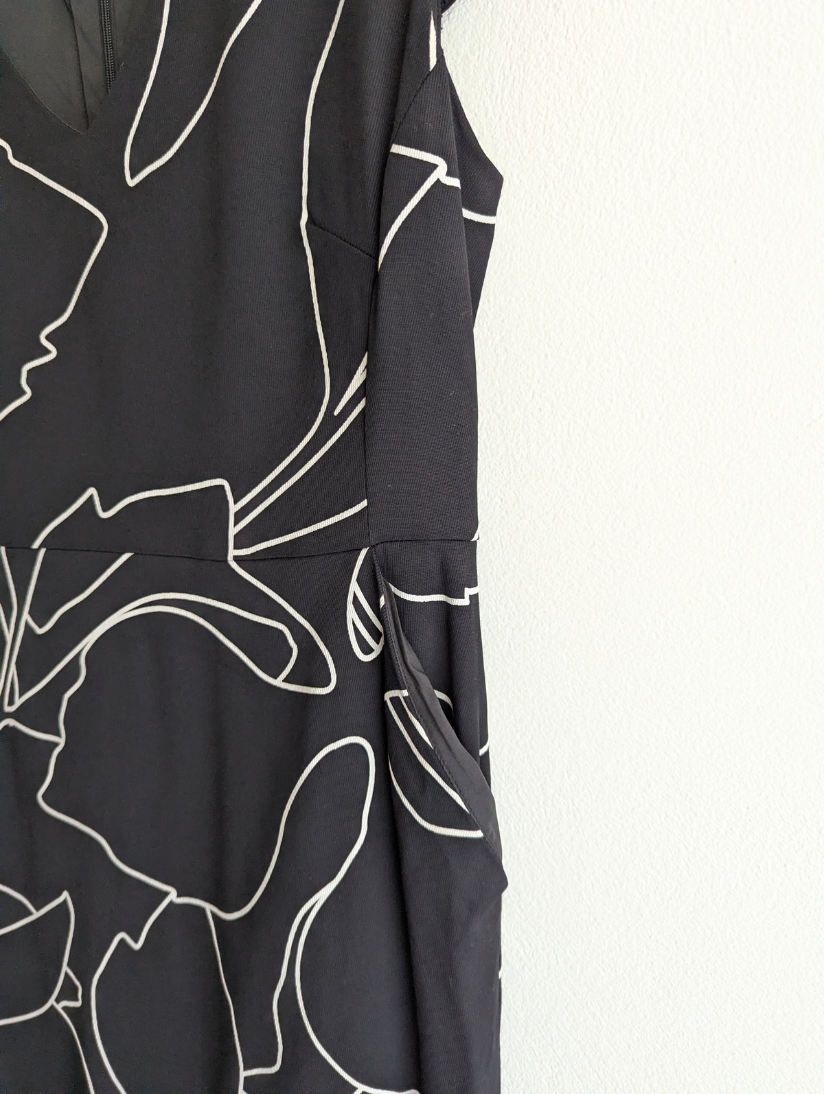 Sportscraft Floral Print Black Sheath Dress