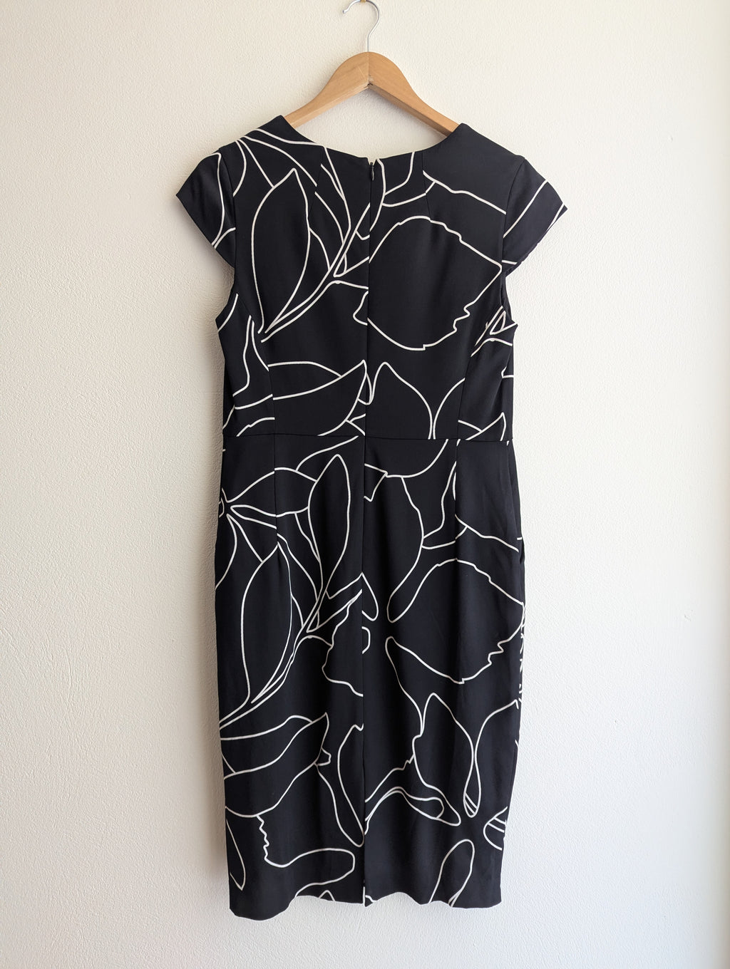 Sportscraft Floral Print Black Sheath Dress